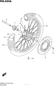  Переднее колесо