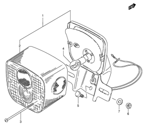 K125 Задний комбинированный сигнал