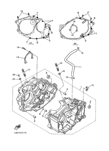 SRX400 Картер двигателя