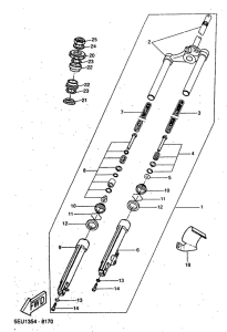 YH50 Передняя вилка