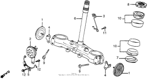 XL350R Траверса нижняя