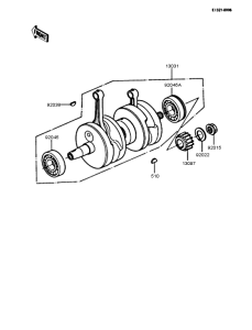 Z250 Коленвал