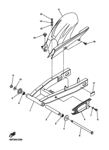 FZ6-N Задний рычаг и подвеска
