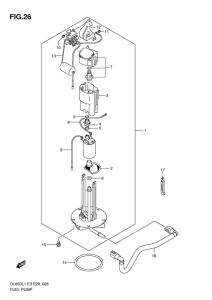DL650 (ABS) Топливный насос