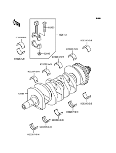 ZX636 Коленвал