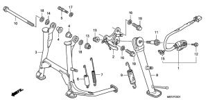CBF600 (Naked, ABS) Stand comp