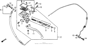 CB550 Цилиндр сцепления
