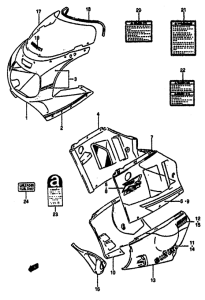 GSX-R1100 Cowling body