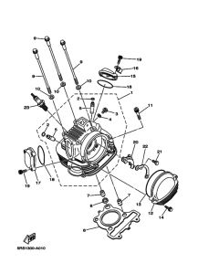 TW125 Головка цилиндров