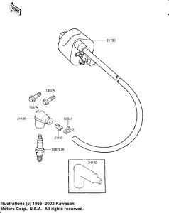 KX125 Катушка зажигания