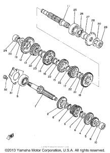 TZ125G Трансмиссия