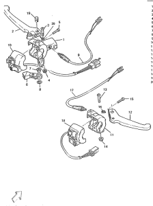 CW50R Handle switch. lever