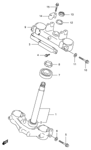 RM125 Траверса нижняя