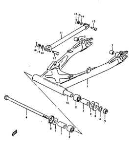 GS1000 Маятник задний