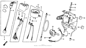 XL100S Speedometer + horn 79-80