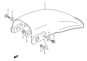 RM80 Заднее крыло