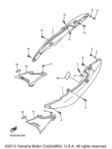 XJ600SK Боковые обтекатели