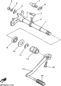SR400 Вал переключения