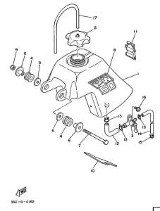 PW50 Топливный бак
