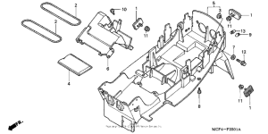RVT1000R Rear fender ('02-'05)