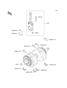 EJ650 Коленвал