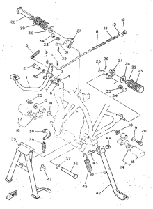 SR250 Stand. footrest