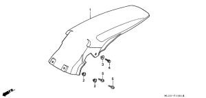 CR500R Заднее крыло