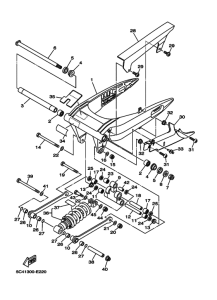 XV1900A Задний рычаг и подвеска
