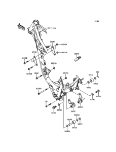 KX100 Крепление двигателя