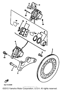 XVZ12DN Задний суппорт