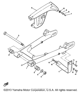 AT1MX Rear arm & chain case