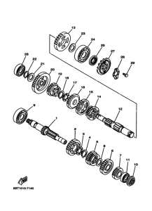 ST225 Мост ведущий комплект