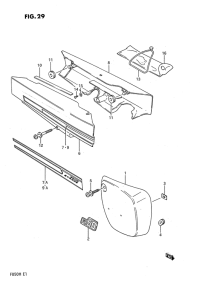 FB50 Обтекатель задний