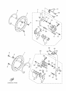 MW125A Передний суппорт