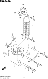 DL650 (ABS) Втулки заднего рычага