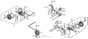 CB750 Задний фонарь