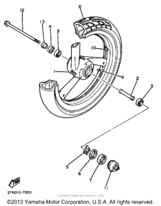 FZR400SUC Переднее колесо