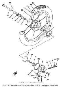 QT50H Переднее колесо