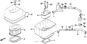 GL1100I Воздушный фильтр