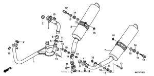RVT1000R Глушитель