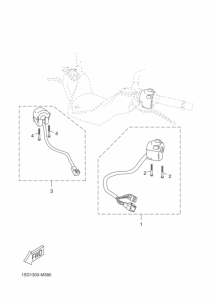 YP400RA Handle switch & lever