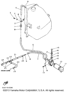 FZR600RFC Топливный бак