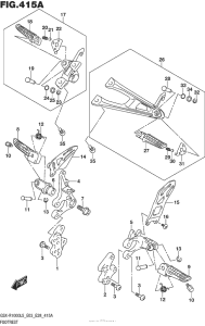 GSX-R1000 Подножки