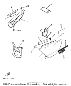 XT250J Боковые обтекатели