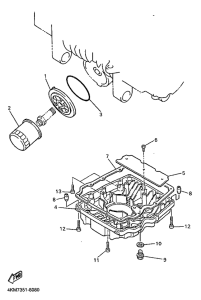 XJ900S Масляный фильтр