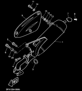 CW50RS Выхлопная система