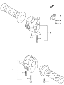 GS500 Рулевой переключатель