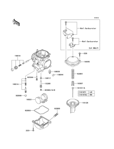 EX250 Детали карбюратора