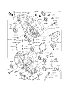 KX125 Crankcase(1 / 2)