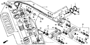 XR200R Rear shock absorber 90-91